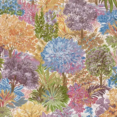 Produktbild von Vliestapete A78601 Beige Braun Weiß Blumen Floral Inia Grandeco