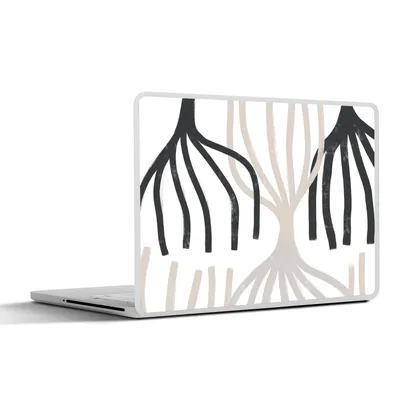 Produktbild von MuchoWow® Laptop Aufkleber Sticker Cover Linie - Pastell - Abstrakt - Muster 25x18 cm - Laptop-Deko