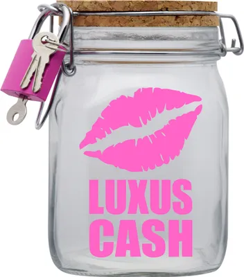 Produktbild von Spardose Geld Geschenk Ideen Luxus Cash Transparent Größe L 1 Liter