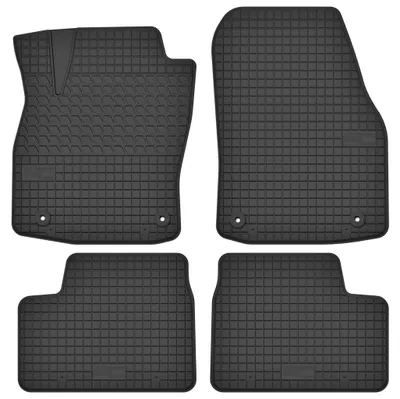 Produktbild von Gummimatten Fußmatten Schwarz für Opel Astra H 2004-2012 Set 4-tlg