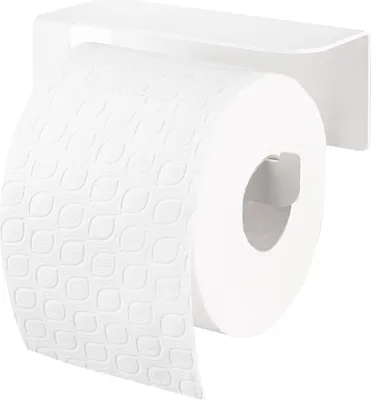 Immagine prodotto di Portarotolo - Montaggio a parete - Bianco - Acciaio inox