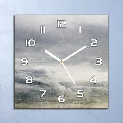 Produktbild von Deko Glasuhr Wanduhr 30x30 Himmel Kunst Malerei Quarz Küchenuhr Bürouhr