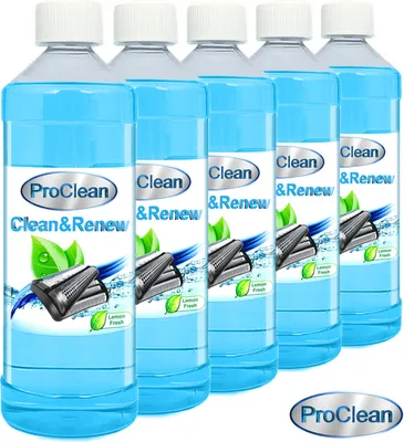 Produktbild von 5 Liter ( 5 x 1 Liter ) ProClean - Scherkopfreiniger der Spitzenklasse - Clean & Renew, für Braun Kartuschen