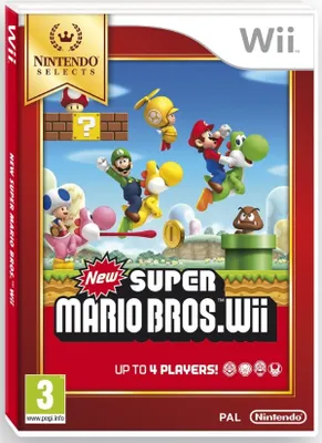 Produktbild von Nintendo New Super Mario Bros Select, Wii, Wii, Multiplayer-Modus, E (Jeder)