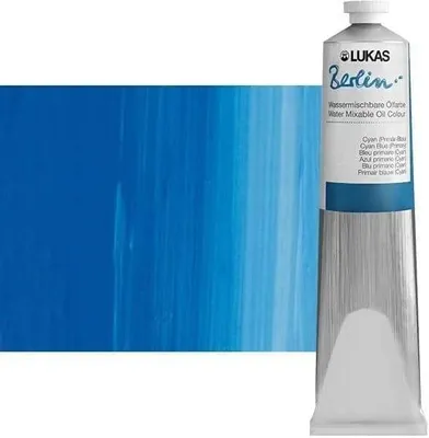 Obrázek produktu pro Lukas Berlin Olejová barva Cyan Blue Primary 200 ml 1 ks