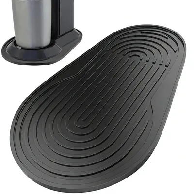 Silikon-Abtropfmatte für SodaStream DUO, 30,2x18x0,7 cm, schwarz