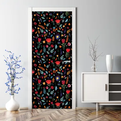 Produktbild von Dekorative Türtapete selbstklebend Klebefolie Türaufkleber Aufkleber Kakteenblüten Kaktus 70 x 200 cm