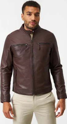Image de Veste en cuir homme Ricano TRAVELLER - Marron / S