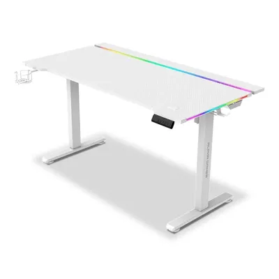 Produktbild von Alpha Gamer Zorya RGB, Gerade, Konkave Form, Spanholzplatte, Stahl, Gaming, Karbonfaser