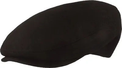 Einfarbige Sportmütze Flatcap von Hut-Breiter in schwarz