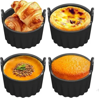 Zdjęcie produktu dla Silikonowe maty do airfryer: formy do tart, muffiny i inne