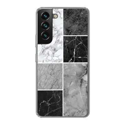 Produktbild von MuchoWow® Handyhülle Schutzhülle Hülle für Samsung Galaxy S22 Plus Marmor - Schwarz - Weiß Silikon Softcase Handy Hülle - Schutzabdeckung