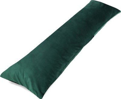 Vankúš na bočné spanie 145 x 40 cm Vankúš na spanie s poťahom - Vankúš na telo Vankúš na bočné spanie Komfortný vankúš pre dospelých Velvet Tmavo zelená