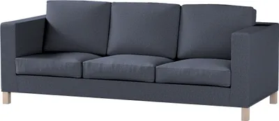 Produktbild von Dekoria Bezug für Karlanda 3-Sitzer Sofa nicht ausklappbar, kurz, dunkelblau, Bezug für Karlanda 3-Sitzer, kurz