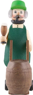 Produktbild von Bierfahrer (17cm) Räuchermann von Drechslerei Kuhnert