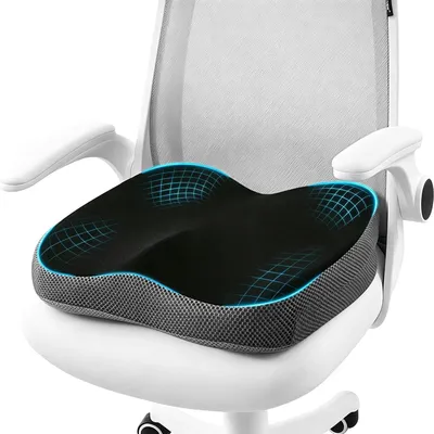 Immagine prodotto di Cuscino ergonomico di supporto, in memory foam, dimensioni 46x44x14 cm, ideale per l'ufficio e l'auto