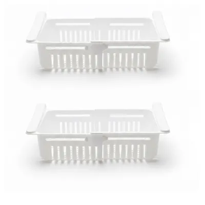 Produktbild von 2er Set Kühlschrankkorb zum Hängen Kühlschrank Organizer Verstellbar 20,5 – 28,5 cm Aufbewahrungsbox