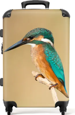 Produktbild von NoBoringSuitcases.com - Großer Vogelkoffer XL - Reisekoffer mit 4 Rädern - Trolley auf Rädern 72 Liter - Gepäckkoffer groß - Geräumiger Gepäckkoffer 20kg - Erwachsenenkoffer TSA-Schloss - Gepäcktrolley groß - Reisegepäck mittelgroß - ReisekofferKoffer Mittelgroß 67x43x25 cm, 72L,