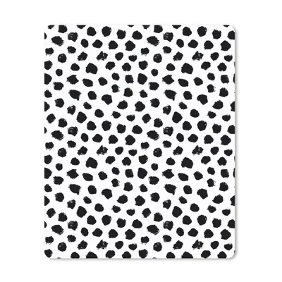 Produktbild von MuchoWow® Mauspad Mousepad Polka dots - Schwarz und Weiß - Muster 30x40 cm - Mousepads - Maus Mat - Pad - Mausunterlage - Mausmatten
