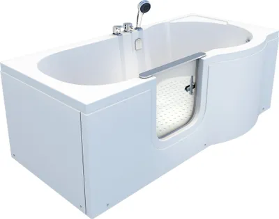 Produktbild von Seniorenwanne mit Tür S12-EH-L Badewanne 170x85cm