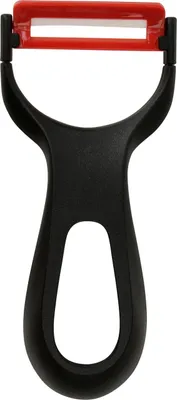 Immagine prodotto di Pelapatate Fackelmann 13,5 cm, pelapatate con impugnatura molto ergonomica e leggera, aiuto in cucina di alta qualità con parte funzionale in Vetroceramica, adatto a tutti i tipi di frutta e verdura (colore: bianco/nero)