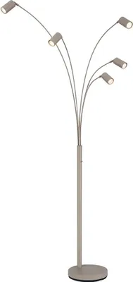 Produktbild von Globo Robby GU10 Stehleuchte 5-fach 35W Sandfarben Matt, Metall Ø5,5cm 57910-5SSA