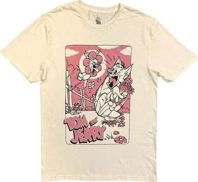 Produktbild von Tom & Jerry - T-Shirt für Herren/Damen Uni RO15283 (XXL) (Natürlich)