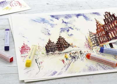 Productafbeelding van Faber-Castell 128312 Creatieve Studio Softpastel - 12 kleuren, gesorteerd in een kartonnen doos