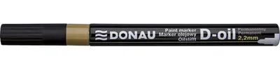Produktbild von Donau Ölmarker Permanent Wasserfest Gold Stift