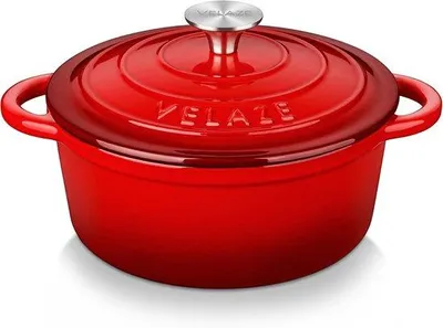 Produktbild von Gusseiserner Bräter mit Deckel – Ideal für Induktionsherde, Braten und Schmoren – 20 cm