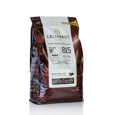 Produktbild von Callebaut Zartbitterschokolade Excellent 57,7% Kakao - 2,5kg