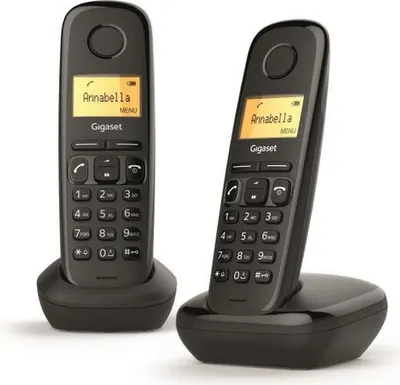 Immagine prodotto di Telefono cordless duo dect nero Gigaset A170 DUO NOIR