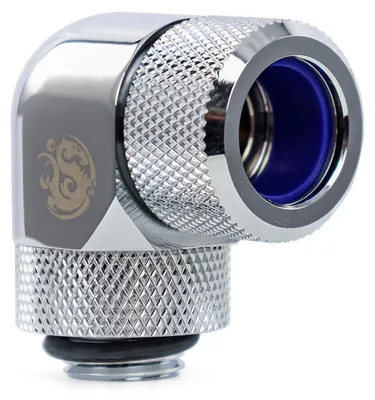 Produktbild von Bitspower BP-E90RMLA14, Schläuche, Messing, Silber, 1/4", 90°, 1,4 cm
