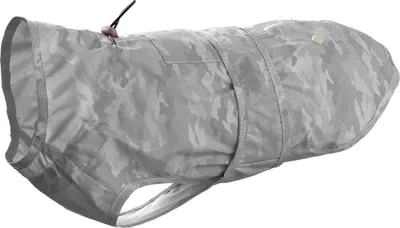 Produktbild von Hunter Hunde-Regenmantel Huka to go silber, Rückenlänge: 55 cm