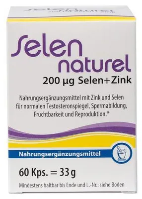 Obrázok produktu pre Selennaturel 200 μg + zinok kapsuly 60 ks