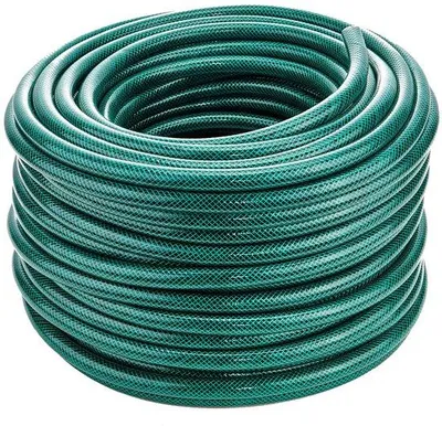 Produktbild von Ibenzoa® 50 m flexibler, verstärkter PVC-Gartenschlauch – kinkbeständig mit Polyesterverstärkung, für den Außenbereich zur Gartenbewässerung