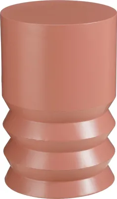 Zdjęcie produktu dla Mica Decorations Mart Okrągły stolik pomocniczy – stolik pomocniczy – stolik kawowy – stolik do salonu – może służyć również jako półka na rośliny lub stojak na rośliny – metal – 46 x 30 cm – pomarańczowy