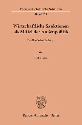 Zdjęcie produktu dla Wirtschaftliche Sanktionen als Mittel der Außenpolitik.