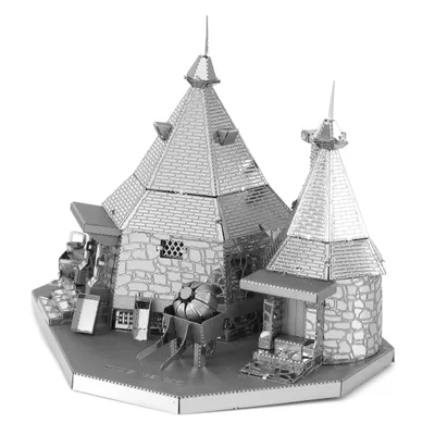 Produktbild von Metal Earth Fascinations, Harry Potter Rubeus Hagrid's Hut 3D Metall Puzzle, Konstruktionsspielzeug, Lasergeschnittenes Modell