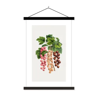 Produktbild von MuchoWow® Textilposter Obst - Beeren - Lebensmittel 40x60 cm mit schwarzem Rahmen - Wanddekorationen