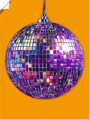 Produktbild von ARTland Poster Discokugel Größe: 60x80 cm