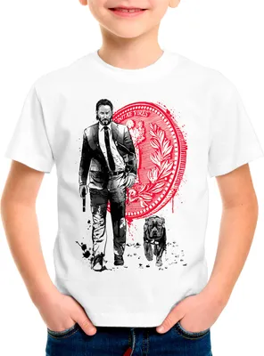 Produktbild von BaumwolleCloud Brave Hit Man Kinder T-Shirt wick action movie keanu