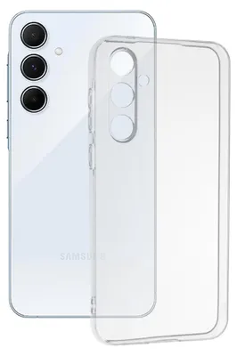 Produktbild von Techsuit Clear Silicone Back Cover Hülle für Samsung Galaxy A55 - Transparent