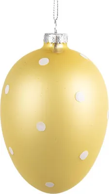 Obrázok produktu pre Clayre & Eef 6GL4467 Dekoratívne žlté vajce, Ø 8 × 12 cm