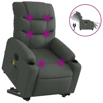 Zdjęcie produktu dla VidaXL 3206673, Tkanina, Szary, Pianka, 110 kg, 755 mm, 930 mm
