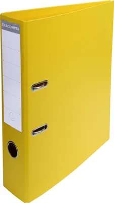 Produktbild von Exacompta 10x Ordner Prem'Touch PVC, Rücken 70mm, 32x29cm A4 Maxi, Gelb, 53749E