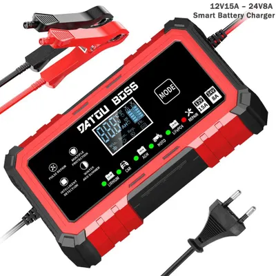 Obrázek produktu pro Inteligentní nabíječka baterií - 12 V/24 V - Automatické nabíjení - Kompaktní design