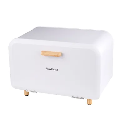 Produktbild von Brotkasten Brotkorb Brotbox Brotbehälter Brotdose weiss 35x20x22 cm