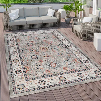 Image de Tapis d'extérieur Vintage Balcon Terrasse, tapis de cuisine Tapis de couloir Différentes couleurs et tailles Dimensions 60 x 100 cm