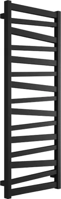 Zdjęcie produktu dla Elegancki grzejnik łazienkowy 131x50 cm, czarny soft - nowoczesny design, wysoka jakość, idealny do Twojej łazienki
